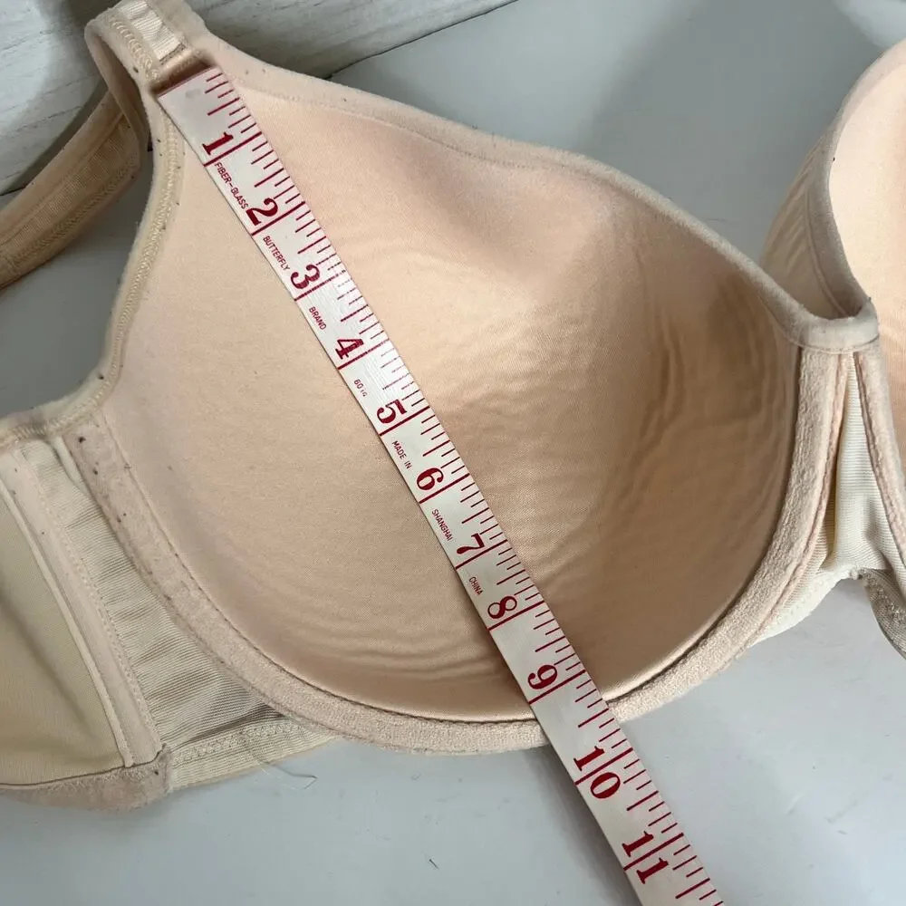 Cacique Lightly Lined Balconette Bra Tan Size 42DDD